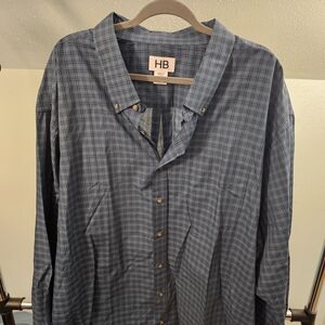 Men's Blue Checkered Shirt